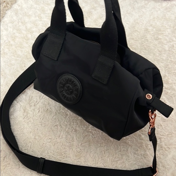 Kipling Bina Nylon Black Crossbody Bag with Adjustable Strap - Picture 8 of 11